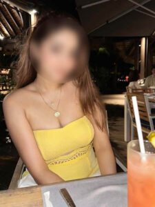 high class escort girl in bar
